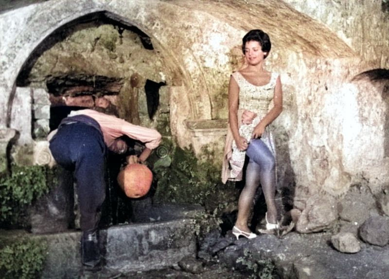 Γυρίσματα της ταινίας «Ντελικανής» το 1963 στην Κρήτη