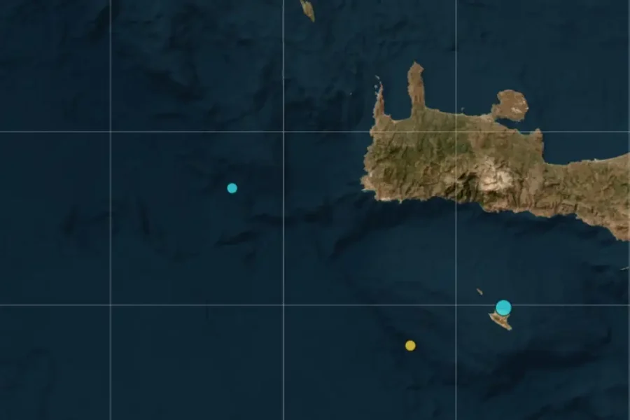 Σεισμός 3,5 Ρίχτερ ανοιχτά της Κρήτης: Στα 5 χιλιόμετρα το εστιακό βάθος
