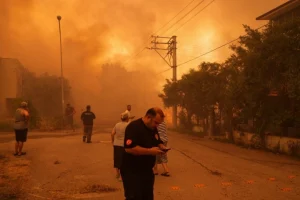 Μαίνονται οι πυρκαγιές στη Σμύρνη: Εκκενώθηκαν τουλάχιστον 10 οικισμοί, κάηκαν σπίτια και έχουν συλληφθεί 17 άτομα