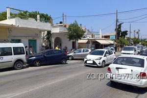 Τριπλή καραμπόλα στην παλιά εθνική οδό Χανίων – Κισσάμου
