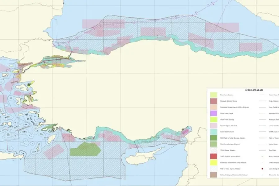 Η Τουρκία ανακοίνωσε τον Θαλάσσιο Χωροταξικό Σχεδιασμό και έχει μέσα το μισό Αιγαίο
