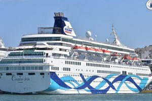 Crown Iris: Στο λιμάνι του Ηρακλείου το ισραηλινό κρουαζιερόπλοιο