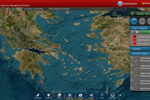 Δείτε το χάρτη με τα ενεργά πύρινα μέτωπα