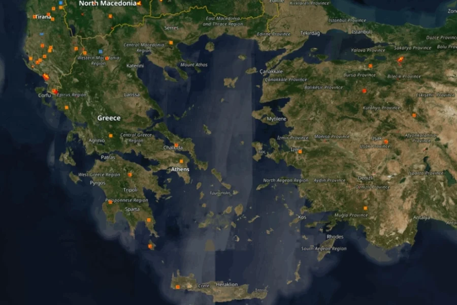 Πάνω από 55.000 στρέμματα επλήγησαν από τις πυρκαγιές σε Χανιά, Κύθηρα, Εύβοια, Αττική και Μεσσηνία