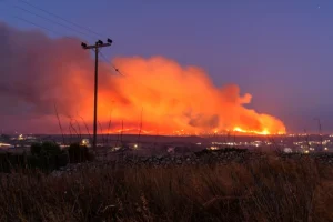 Κύθηρα: Βελτιωμένη η εικόνα της πυρκαγιάς