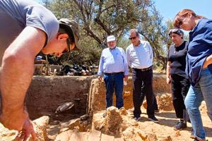 Τη σπουδαιότητα των ευρημάτων σε Αρχαία Λύκτο και Παπούρα επιβεβαίωσε ο Δήμαρχος Χερσονήσου