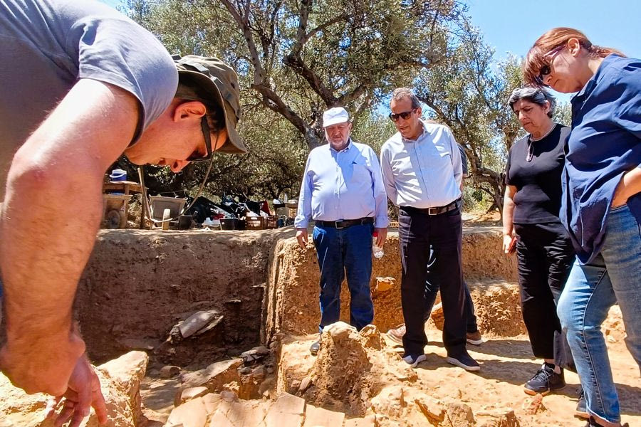 Τη σπουδαιότητα των ευρημάτων σε Αρχαία Λύκτο και Παπούρα επιβεβαίωσε ο Δήμαρχος Χερσονήσου
