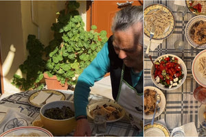 Όλα τα καλά της κρητικής κουζίνας σε ένα τραπέζι στο Βραχάσι (βίντεο)