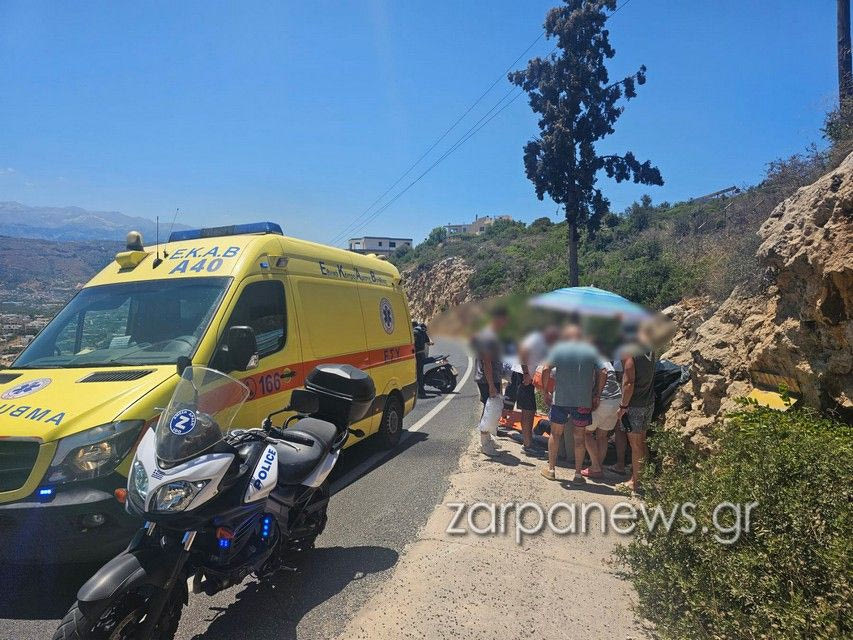 Χανιά: Δύο μηχανάκια συγκρούστηκαν στον Βλητέ