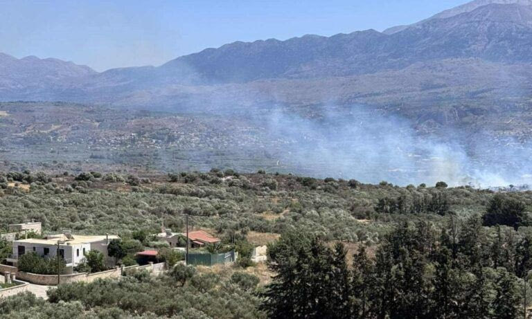 Χανιά: Οριοθετήθηκε η πυρκαγιά στα Μεγάλα Χωράφια