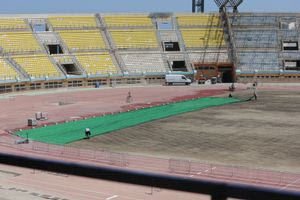Συνεχίζονται με εντατικούς ρυθμούς οι εργασίες στο Παγκρήτιο Στάδιο (φωτογραφίες)