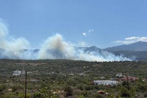 Οριοθετήθηκε η φωτιά στο Βαθύ – Κάηκαν περίπου 12 στρέμματα δάσους