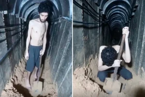 Φρίκη με βίντεο της Χαμάς με όμηρο να σκάβει τον τάφο του σε σήραγγα: «Πεθαίνω, δεν έχω φάει εδώ και μέρες»