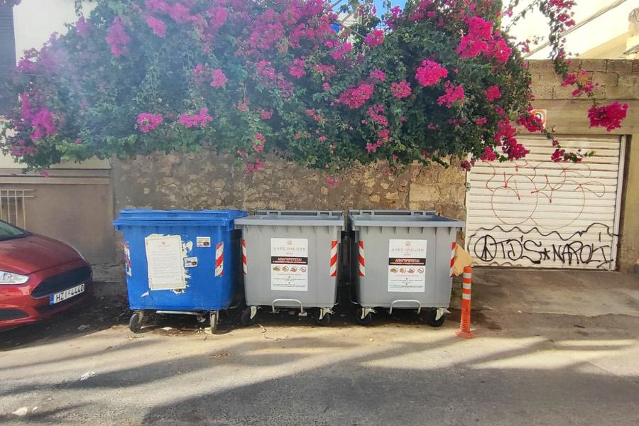 Νέοι κάδοι απορριμμάτων στο Ηράκλειο