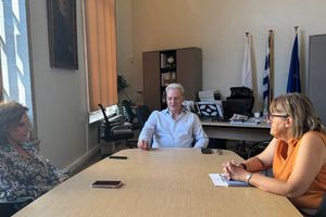 Συνάντηση του Δημάρχου Ηρακλείου με την Πρόεδρο της Επιτροπής Εποπτείας της Βικελαίας Δημοτικής Βιβλιοθήκης