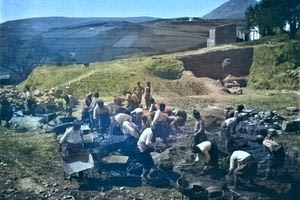 Ανασκαφές στην Κνωσό το 1910