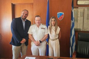 Συνάντηση στελεχών του ΟΛΗ με τον Αρχηγό του Λιμενικού Σώματος