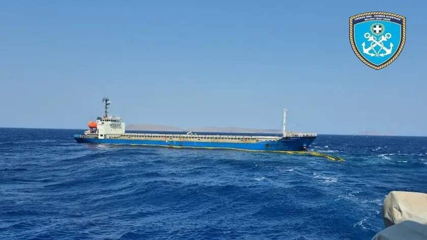 Σητεία: Ημιβύθιση φορτηγού πλοίου – Δεν παρατηρήθηκε θαλάσσια ρύπανση
