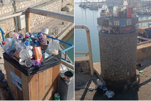 Λιμάνι Ηρακλείου : Ξεχειλίζουν τα σκουπίδια στην είσοδο του Ενετικού λιμένα (Video)