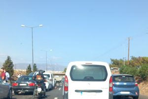 Ηράκλειο: Καραμπόλα πολλών οχημάτων στον ΒΟΑΚ (Φώτο)