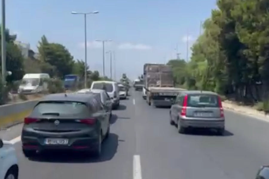 Καραμπόλα έφερε κυκλοφοριακό κομφούζιο στον ΒΟΑΚ (βίντεο)