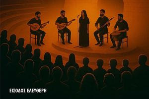 Ο Βασίλης Ξυλούρης στο κηποθέατρο “Μάνος Χατζιδάκης”