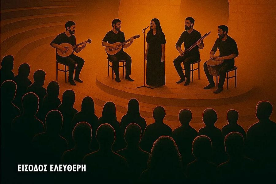 Ο Βασίλης Ξυλούρης στο κηποθέατρο “Μάνος Χατζιδάκης”