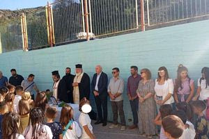 Τελέστηκε ο Αγιασμός στα σχολεία του Δήμου Βιάννου παρουσία του Δημάρχου Παύλου Μπαριτάκη