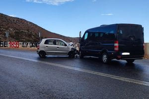 Ηράκλειο: Η βροχή έφερε… τροχαία