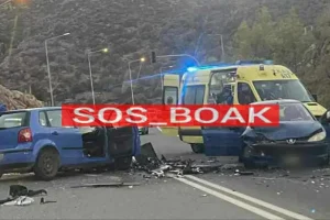 Τροχαίο ατύχημα στον ΒΟΑΚ – Τρεις τραυματίες