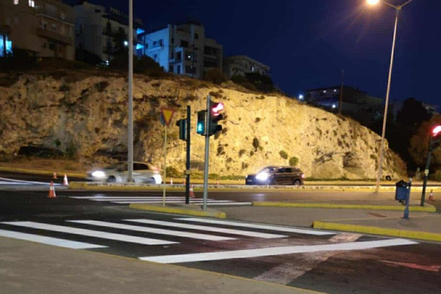 Ξεκίνησαν οι εργασίες επαναδιαγράμμισης στον Ηράκλειο