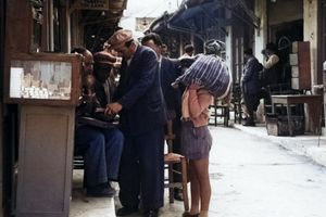 Σκηνή δρόμου το 1957 στο Ηράκλειο