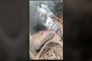 Δείτε βίντεο από ψηλά με τη φωτιά στο ΧΥΤΑ Αγίου Νικολάου – Οι καπνοί έχουν πνίξει την περιοχή