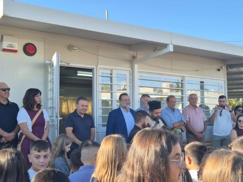 Στους Αγιασμούς των σχολικών μονάδων η Δημοτική Αρχή Μινώα Πεδιάδας