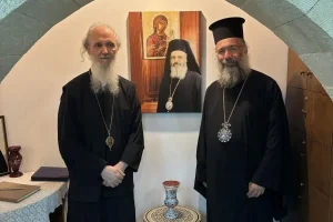 Υποδοχή του Μητροπολίτη Κορέας στην Ιερά Μονή Τιμίου Προδρόμου