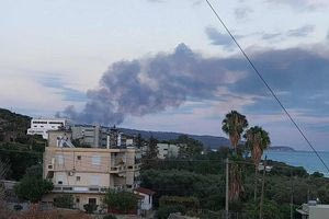 Χανιά: Φωτιά στο εργοστάσιο της ΔΕΔΙΣΑ στο Ακρωτήρι