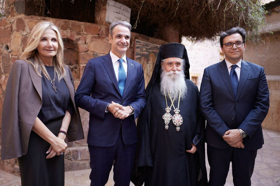 Μητσοτάκης από Σινά: «Εθνικό καθήκον η διαρκής στήριξη της Μονής Αικατερίνης»