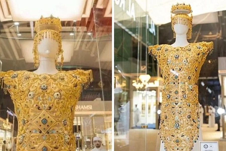 Αποκαλύφθηκε το πιο ακριβό φόρεμα στον κόσμο! Ζυγίζει 10 κιλά και η τιμή του είναι απίστευτη