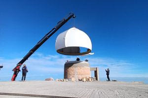 Νέος εντυπωσιακός θόλος στο Αστεροσκοπείο του Σκίνακα