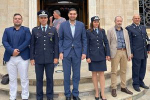 Ο Κωνσταντίνος Κεφαλογιάννης στη δοξολογία του Αγίου Αρτεμίου