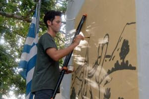 Ο Πατούχας “ζωντάνεψε” μέσα από εικαστικό έργο στην Άνω Βιάννο