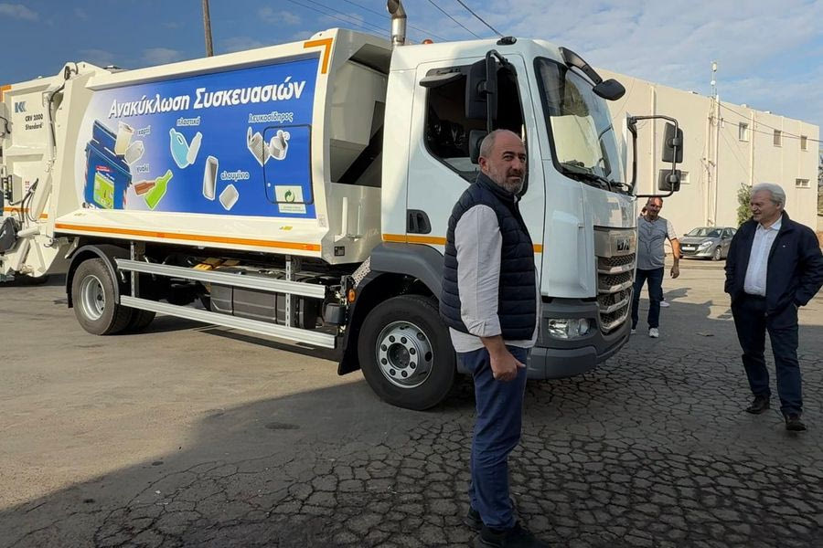 Ηράκλειο: Νέο υπερσύγχρονο απορριμματοφόρο ενισχύει τον στόλο καθαριότητας