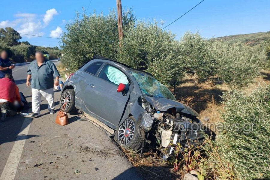 Τέσσερις τραυματίες σε τροχαίο στα Χανιά