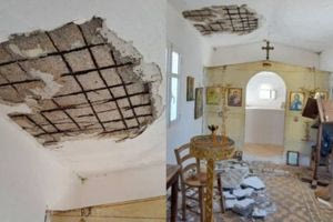 Σοβαρές ζημιές στη νησίδα Θοδωρού – Κατέρρευσε τμήμα στο εκκλησάκι των Αγίων Θεοδώρων