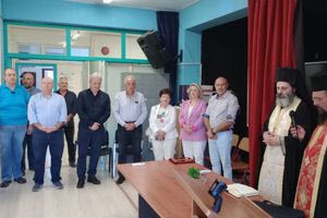 Ο Δήμαρχος Ηρακλείου στον Αγιασμό του Σχολείου Δεύτερης Ευκαιρίας