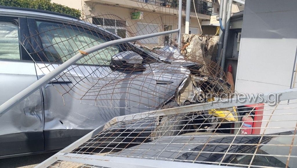 Χανιά: Αυτοκίνητο κατέληξε σε μάντρα – Στο νοσοκομείο ο οδηγός