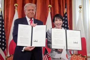 ΗΠΑ-Ιαπωνία: Θερμό κλίμα στη συνάντηση των Τραμπ-Τακαΐτσι