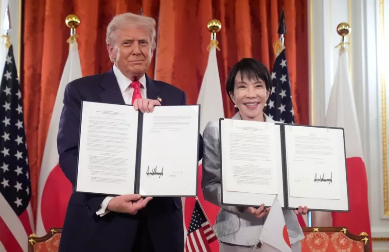 ΗΠΑ-Ιαπωνία: Θερμό κλίμα στη συνάντηση των Τραμπ-Τακαΐτσι