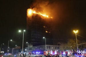 Κροατία: Πυρκαγιά στο Ζάγκρεμπ κατέστρεψε ιστορικό 16όροφο ουρανοξύστη