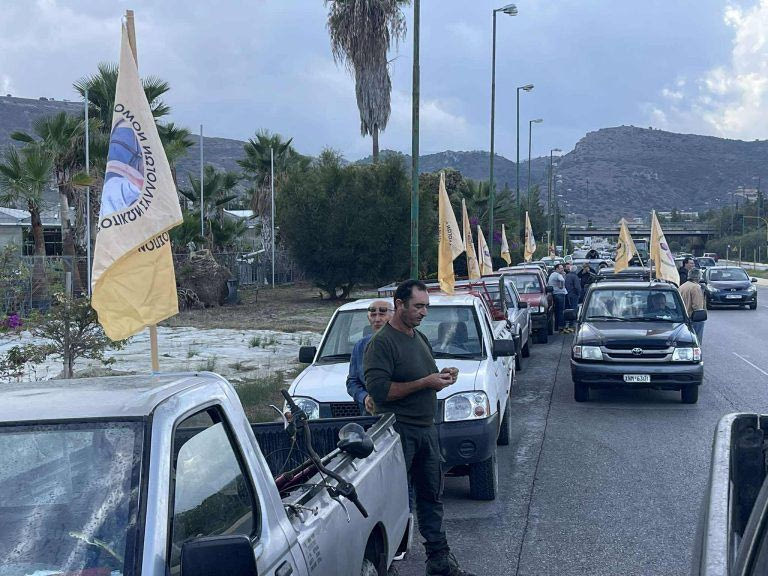 Χανιά: Μηχανοκίνητη πορεία των αγροτών στο κέντρο της πόλης